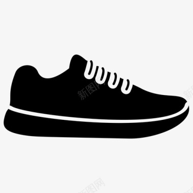 运动符号运动鞋鞋慢跑鞋图标图标