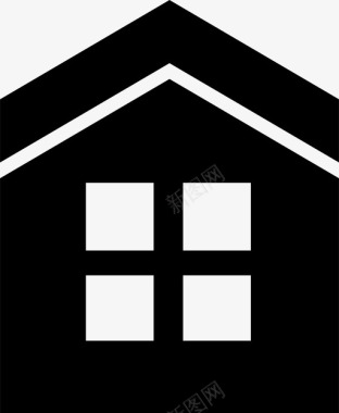 住宅建筑物房地产图标图标