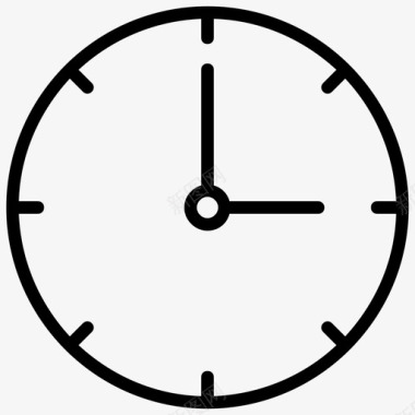 时间流逝时钟闹钟截止时间图标图标