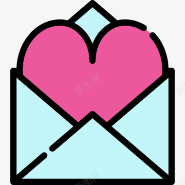 电子邮件母亲节6线性颜色图标图标