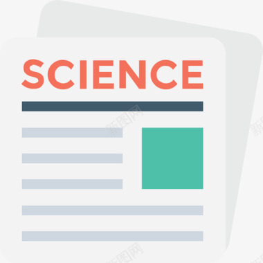 科技报纸头版报纸科技3平版图标图标