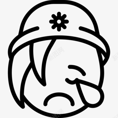 QQ表情图标哭表情8直系图标图标