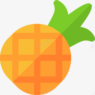 菠萝夏季5平淡图标图标