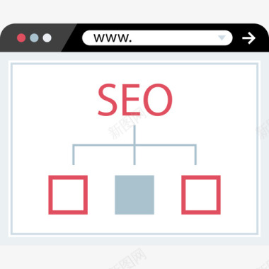 平面蝴蝶素材搜索引擎优化浏览器和平面营销图标图标