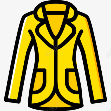外套外套女装3黄色图标图标