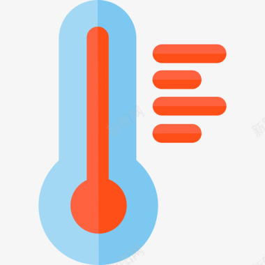 婴儿温度计温度计结构32扁平图标图标