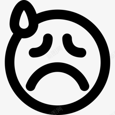 QQ表情图标悲伤表情集4大纲图标图标