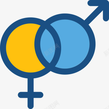 性别旅行29双色调图标图标