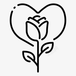 二月花玫瑰二月花图标高清图片