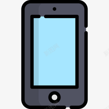 智能手机电子和网络元素集合2线性颜色图标图标