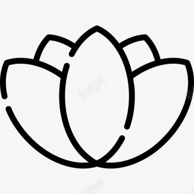 莲花美丽8直线型图标图标