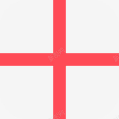 英格兰国际国旗3圆形方形图标图标