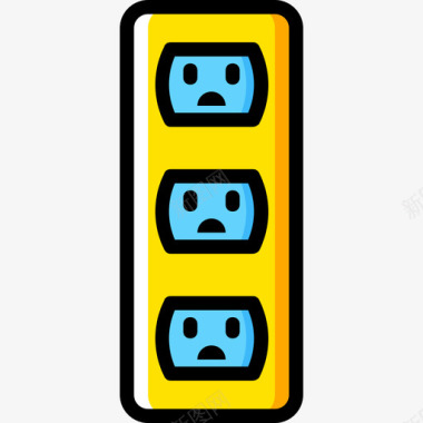黄色光源插座连接器电缆4黄色图标图标