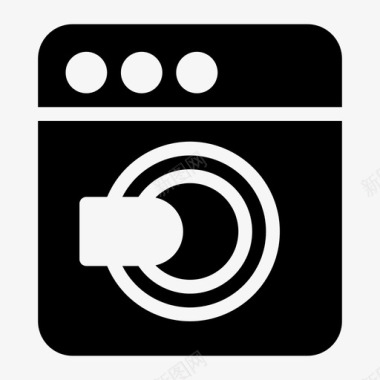 厨房用具洗衣机电器电子图标图标