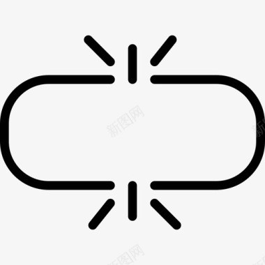 外衣链断链24线性图标图标