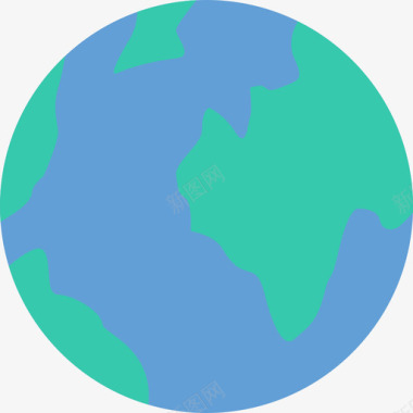 天气素材地球仪天气64平坦图标图标