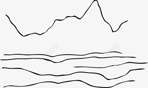 加略山山自然图标图标