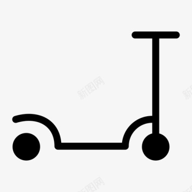 运动符号滑板车骑行运动图标图标