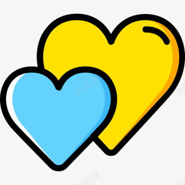 心脏监护仪心脏浪漫生活方式10黄色图标图标