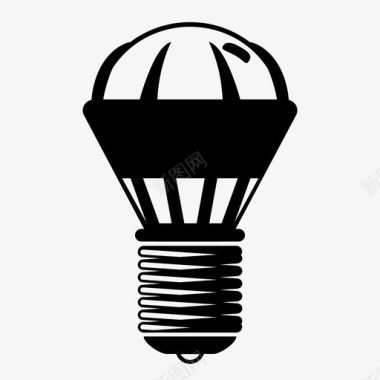 led灯泡led灯灯具图标图标