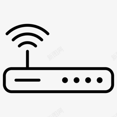 WiFi标志wifi路由器互联网调制解调器图标图标