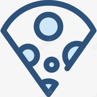 食品和餐厅奶酪食品和餐厅4蓝色图标图标