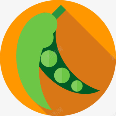 健康图标豌豆健康生活方式8扁平图标图标