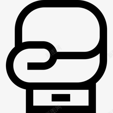 拳击健康生活方式5直系图标图标