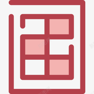 财务手册员工组织4红色图标图标