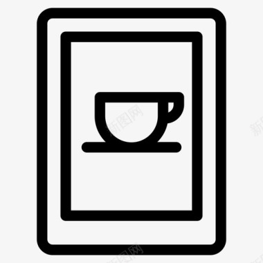 冷饮店菜单咖啡平板电脑小工具iphone图标图标