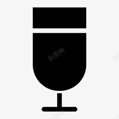 玻璃酒杯图标图标