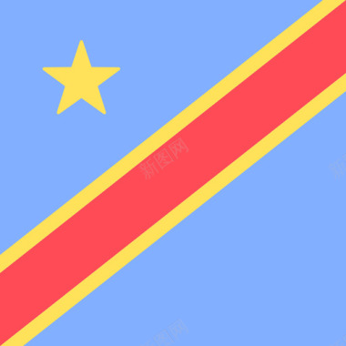 广场刚果民主共和国国际旗帜4广场图标图标