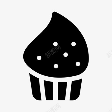 麦子蛋糕蛋糕纸杯蛋糕独立雕文图标图标