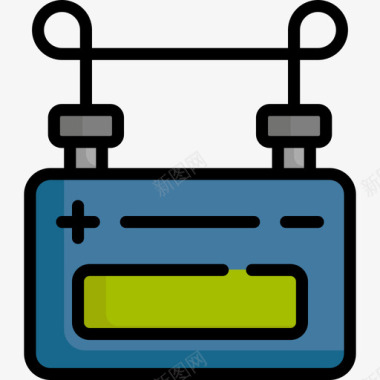 电池电池电能线颜色图标图标