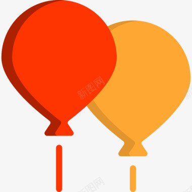气球母亲节平的图标图标