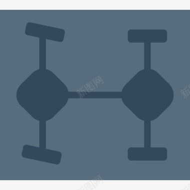 底盘汽车零件3扁平图标图标