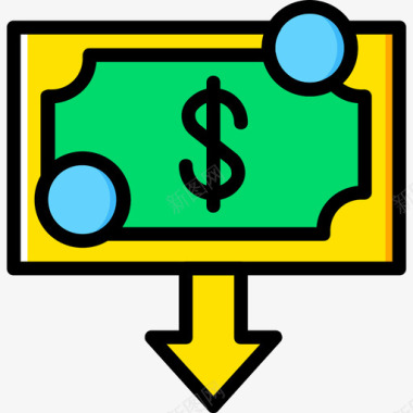 金钱营销11黄色图标图标