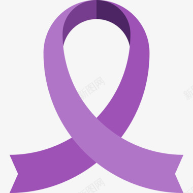 紫色丝带妇女节3平装图标图标