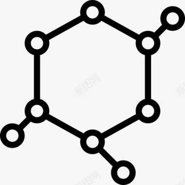 分子分子科学17线性图标图标