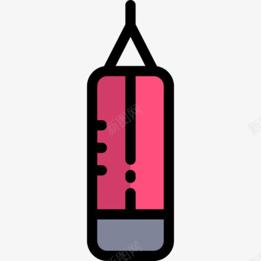 医药器材冲孔袋健身器材线颜色图标图标