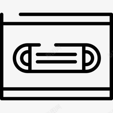 特效电影Vhs电影院9线性图标图标