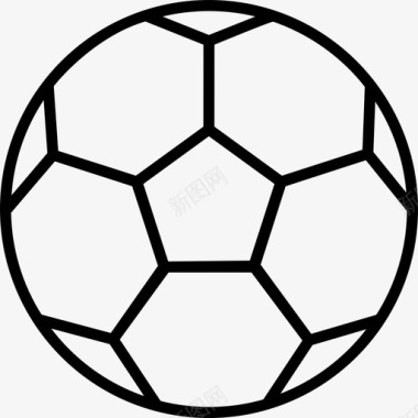 运动种类标志足球运动员球图标图标