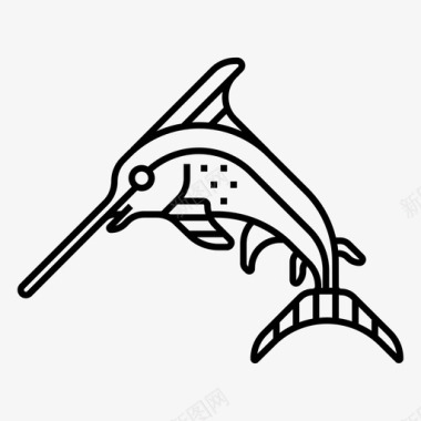 旗鱼食物海鲜图标图标