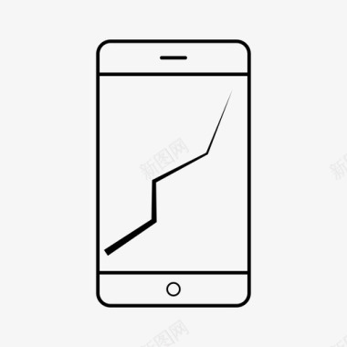 手机标志手机坏了iphone坏了屏幕坏了图标图标