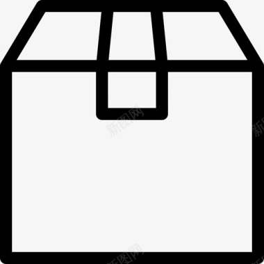 包装箱标识包装箱装运交货8直线图标图标