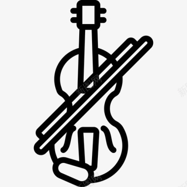 小提琴意大利直系图标图标