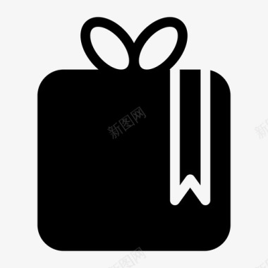 新年礼物盒子礼物奖金盒子图标图标