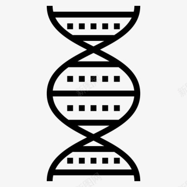 生物DNAdna生物学链图标图标