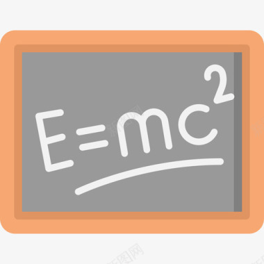 科学竞赛黑板科学13平面图标图标