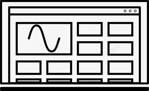 布局柱网页图形笔记本电脑图标图标